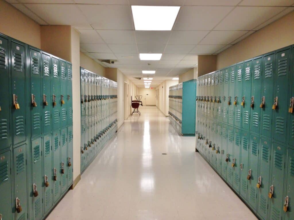 school lockers
