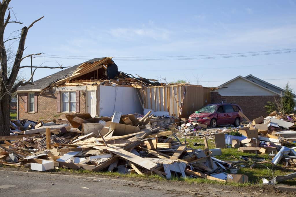 Tornado leaves trail of death, destruction ,fast moving storms hit almost without warning