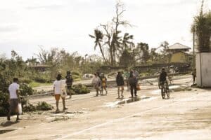 The devastating effects of Super Typhoon Odette (International name "Rai) in Lapu-Lap City, Cebu, Philippines.