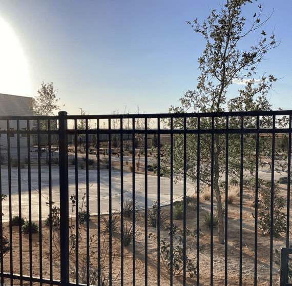 wrought iron fence